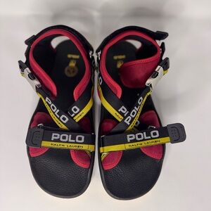 Polo by Ralph Lauren Men's Sandals - Black, Red, Yellow